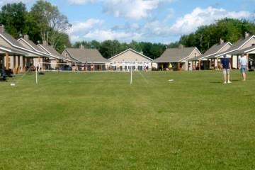 volly ball on the lawn