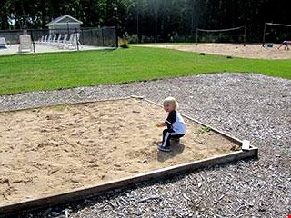 sandbox & volleyball