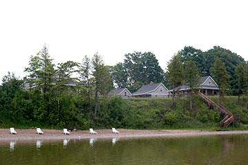 beach viewed from boat